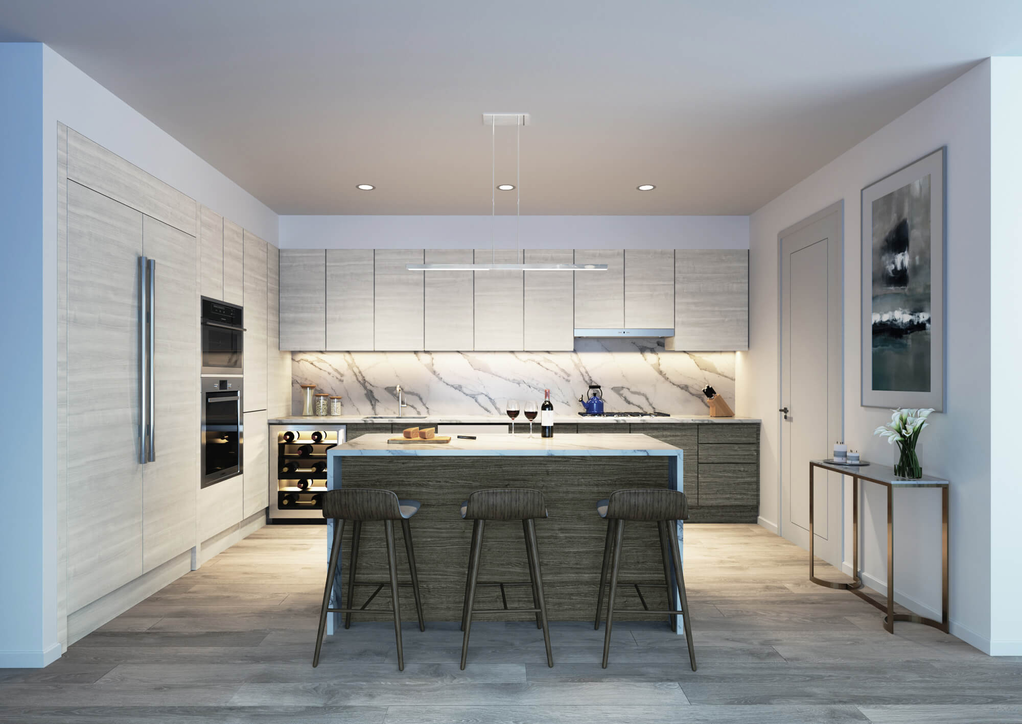 kitchen view 1