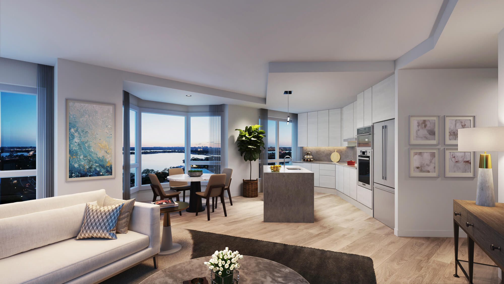 living/dining view 2